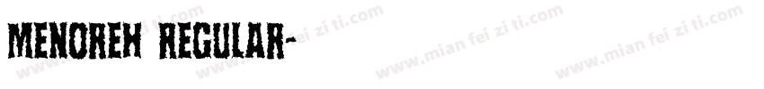 menoreh Regular字体转换